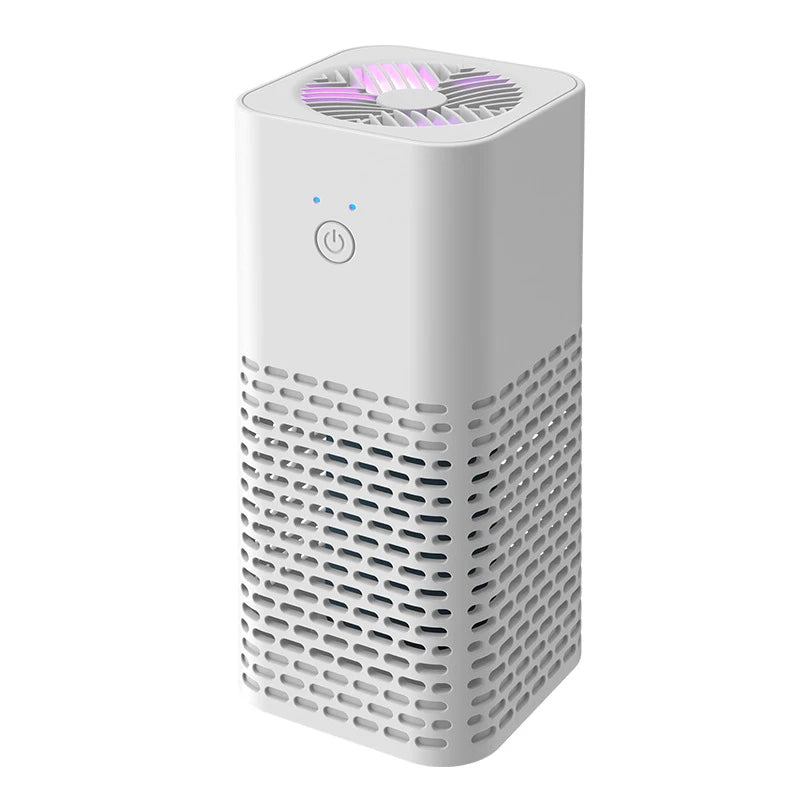Smart Car Air Purifier Fragrance Diffuser Portable for Office Desktop & Auto Eliminate Smoke Odor USB Charging High Purification CM World