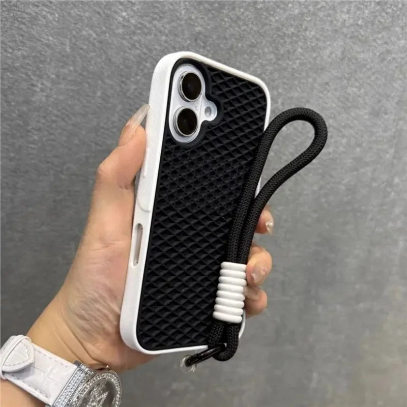For Vans 3D Waffle Shoe Sole Phone Case For iPhone 17 ProMax Air 16 15 14 13 12 11 Pro Max Plus Creativity Shockproof Soft Cover Car Mobile World