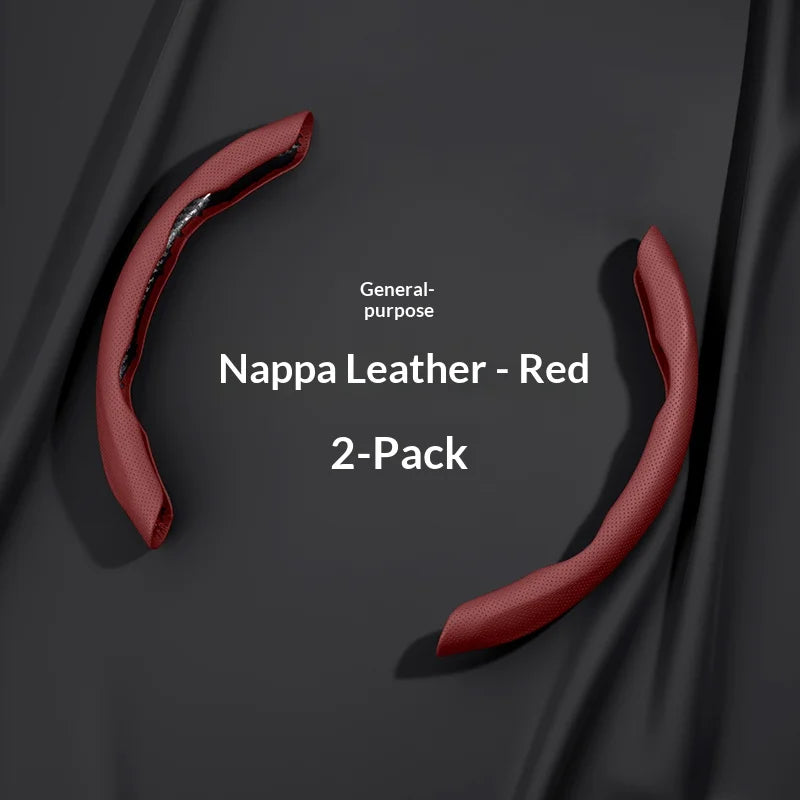 Nappa Segmented Steering Wheel Cover Decoration Car Interior, Breathable and Comfortable Steering Wheel Cover