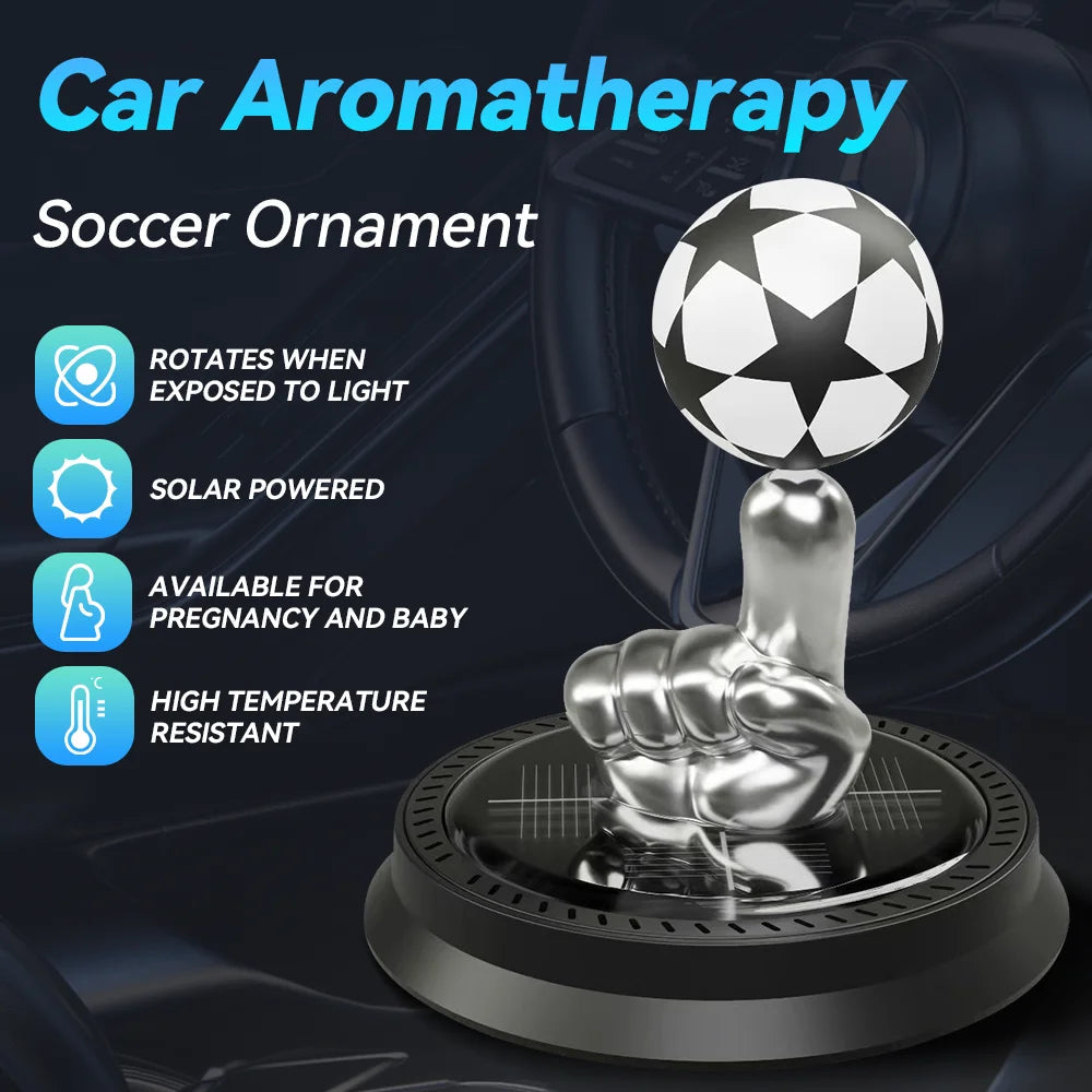 NOYAFA JH13 Car Solar Finger Football Air Freshener Solar Perfume Fragrance Essential Oil Perfume Auto decoration CM World