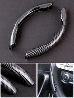 For Mercedes-Benz A B C E S Class AMG GLB GLC GLE CLA CLS SLC GLS GLK SLK Vito ML Car Carbon Fiber Texture Steering Wheel Cover