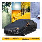 Outdoor UV Car Cover Waterproof All Weather Sun Rain Dust Protection Fit For SUV/Sedans/Hatchbacks Kayme Car Accessories Car Mobile World