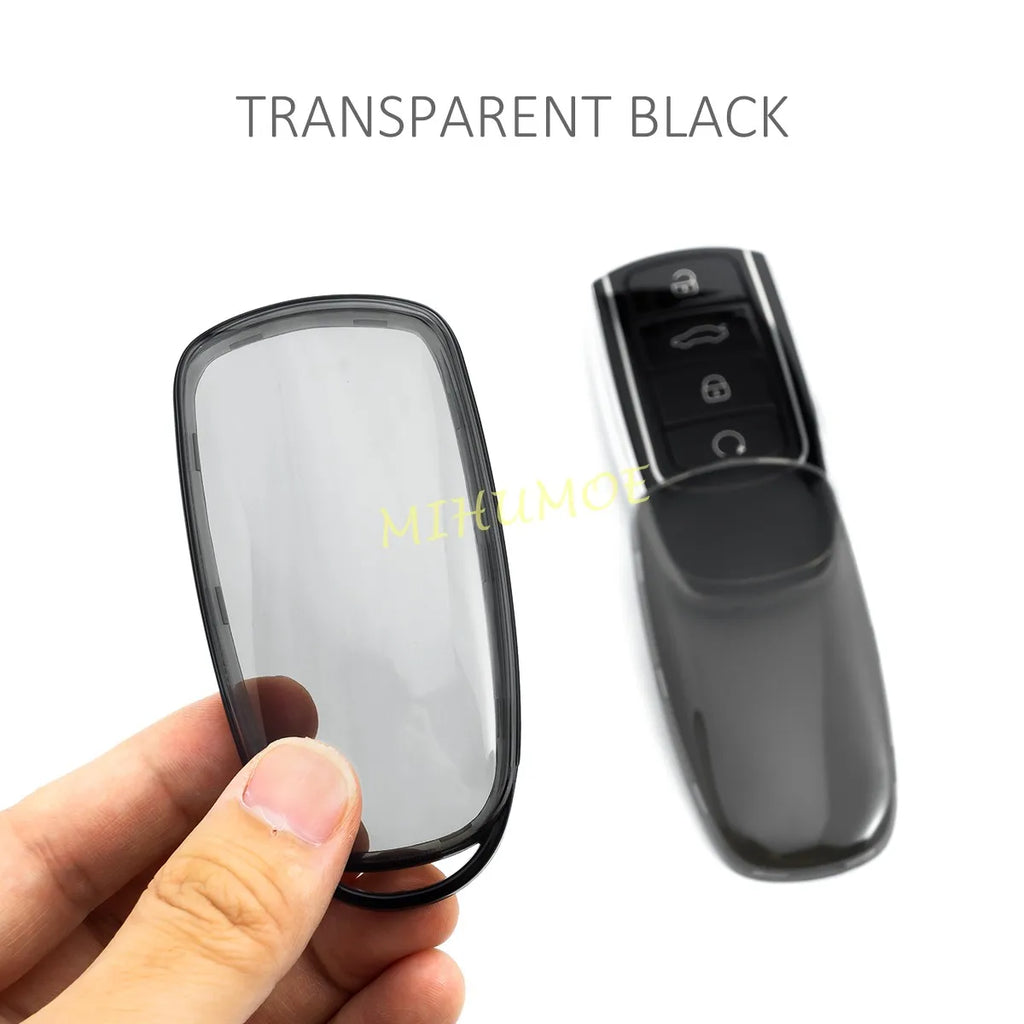 For Chery Tiggo 7 8 Pro Max Omoda 5 C5 S5 O5 Jaecoo 7 8 J7 J8 Car Key Fob Cover Case Keychain Accessories Black Transparent
