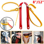 8"/12" Belt Wrench Car Oil Filter Puller Strap Spanner Wrench Adjustable  Cartridge Oil Filter Removal Repair Disassembly Tools Car Mobile World