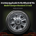 4PCS Hub Caps for Tesla Model Y 2026 Standard 18, Full Rim Covers Replacement Wheel Cover Accessories for Tesla Standard