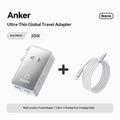 Anker Universal International Travel Adapter With Usb Multi Power Charger Compatible With Uk Eu Us Au Plugs For Global Travel Car Mobile World