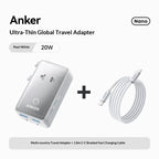 Anker Universal International Travel Adapter With Usb Multi Power Charger Compatible With Uk Eu Us Au Plugs For Global Travel Car Mobile World