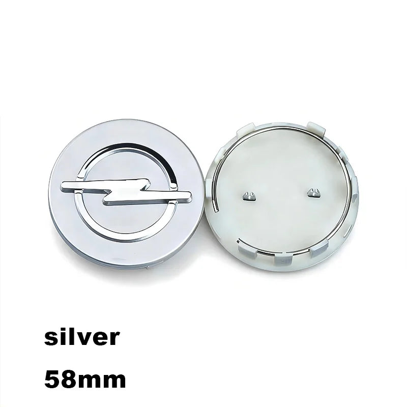 4pc 58/64mm Car wheel hub cover, wheel center hub cover badge For Opel Astra H G J Insignia Mokka Zafira Corsa Vectra C D Antara CM World