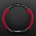 Car buckskin carbon fiber steering wheel cover for Chery Tiggo 8 Arrizo 5 pro gx 5x eQ7 Chery Tiggo 7 Pro 2020 2021 2022 2023 CM World