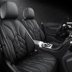 Nappa Leather Car Seat Covers Full Set 5 Seater Universal Car Seat Cushion Auto Accessories Interior Car Seat Protective Covers CM World