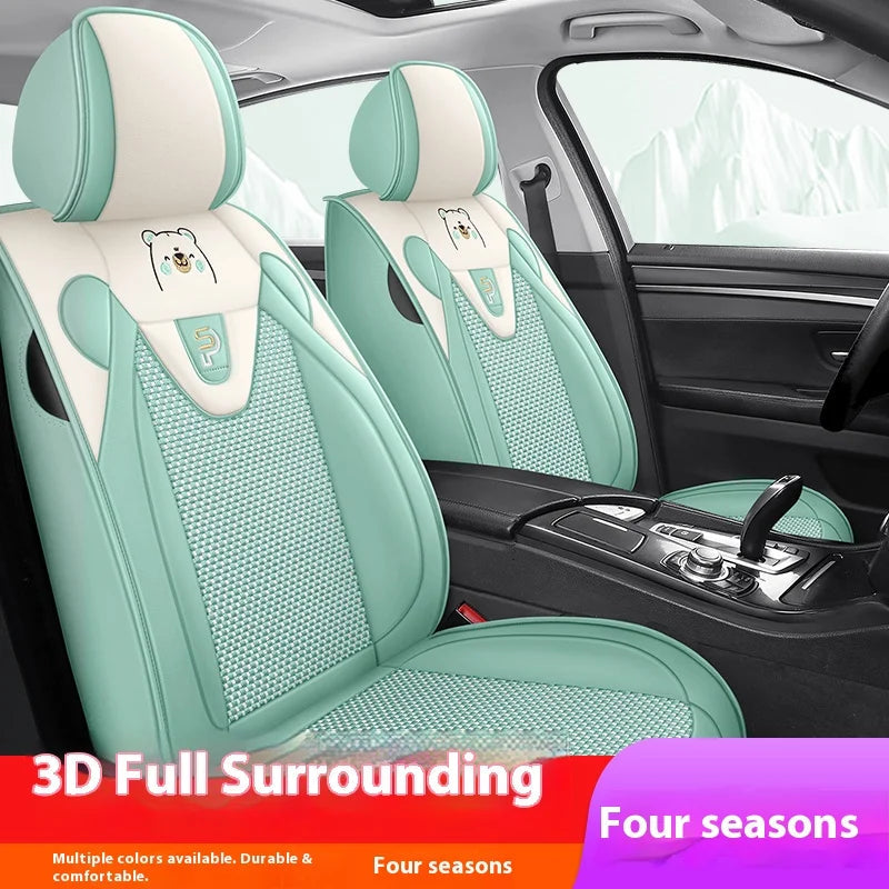 Five-seat car seat covers, cartoon series, trendy seat covers, universal seat covers, suitable for most vehicles CM World