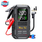 200PSI 4000A Car Jump Starter with Air Compressor Auto Tire Inflator, Large LCD Display, LED Light, for Cars, Bike & Motorcycle