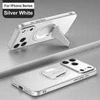 Wireless Charging Cover Lens Protection  Phone Case For iPhone 17 Pro Max 17 Pro 13 15 16 14 Air Luxury Folding Stand Magnetic