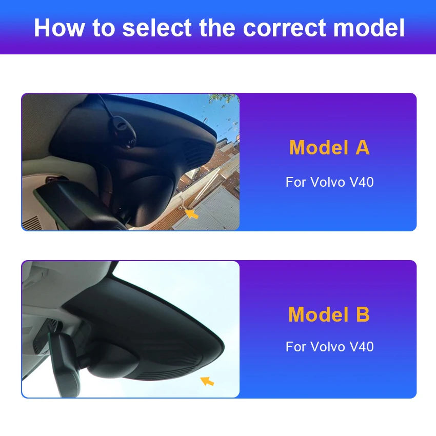 4K Dash Cam For VOLVO XC90 XC60 XC40 S90 V90 S60 V60 S80 XC70 C40 EC40, Plug and Play Dashcam Camera Wifi Car DVR For Polestar 2 Car Mobile World