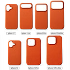 for Magsafe Case for iPhone 17 Air 15 16 Pro Max 17Pro Lychee Natural Cowhide Leather Magnetic Protector Luxury Phone Back Cover