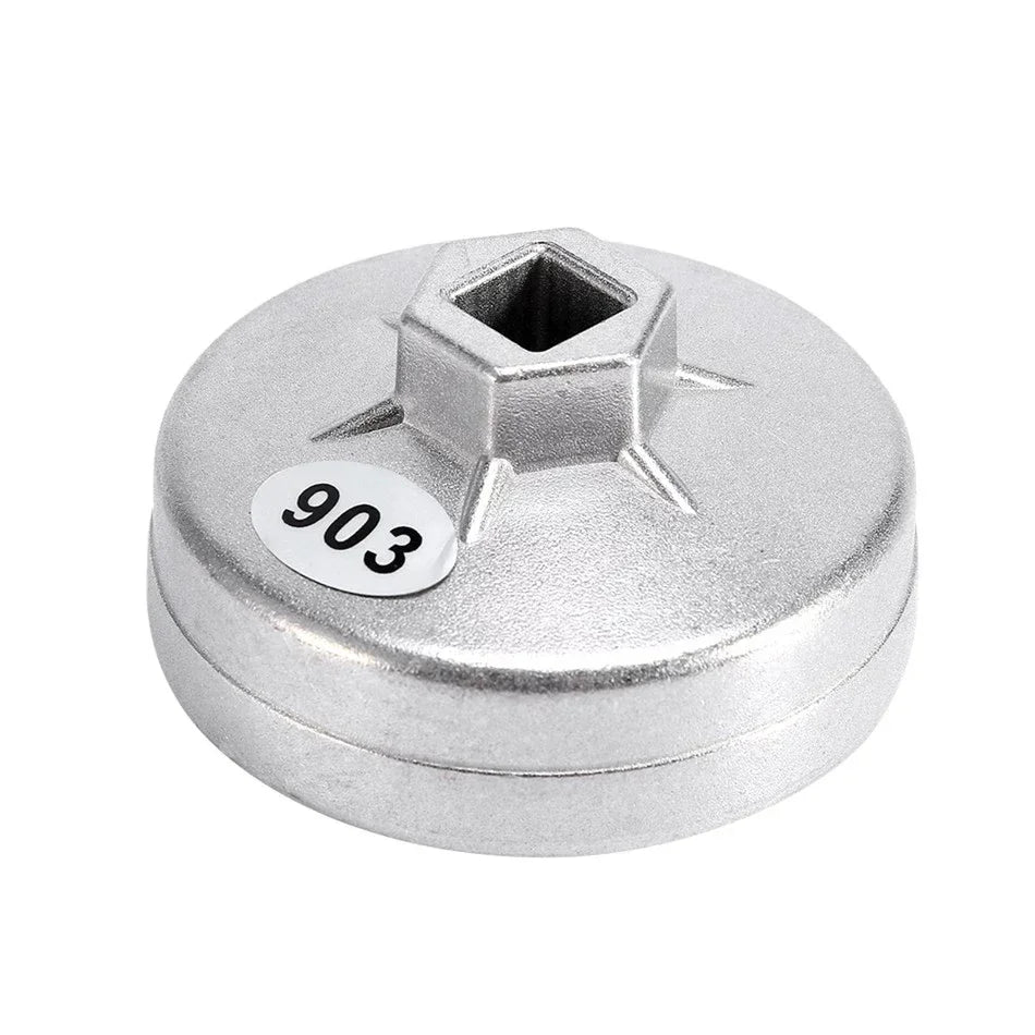 74mm 14-Teeth Oil Filter Wrench, Aluminum Socket Removal Tool for BMW Audi Mercedes Benz VW Porsche, Cap Style Filter Tool