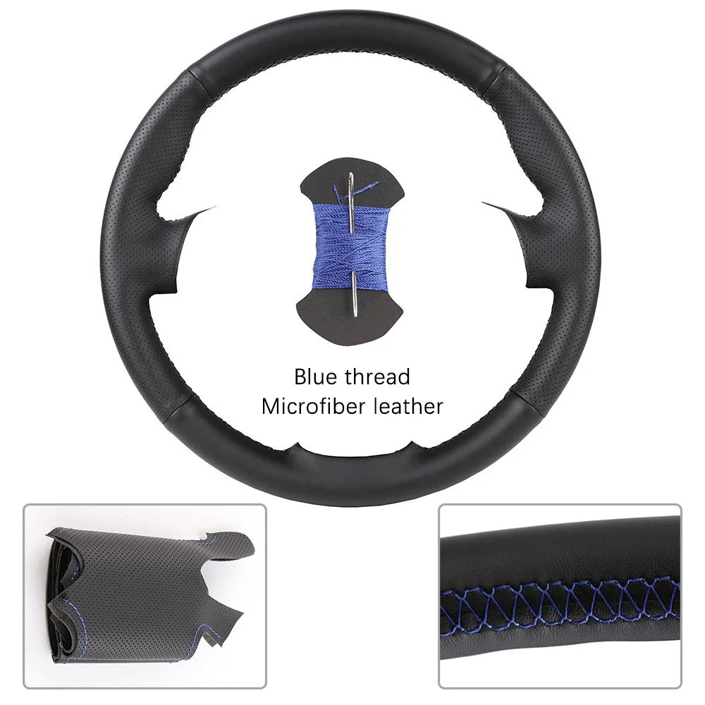 OEM Style For Suzuki Grand Vitara 2007 2008 2009 2010 2011 - 2013 Microfiber Leather Car Steering Wheel Cover Auto Accessories CM World