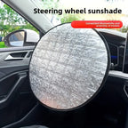 Universal Car Steering Wheel Cover, Anti-Slip Sun Protection, Breathable Heat-Resistant Auto Steering Wheel Protector ﻿