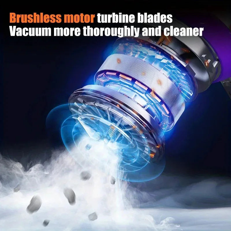 New Portable Handheld Vacuum 30000Pa Cordless Car Vacuum Cleaner With Brushless Motor 4 In 1 For Keyboard, Home, Pet And Car Car Mobile World