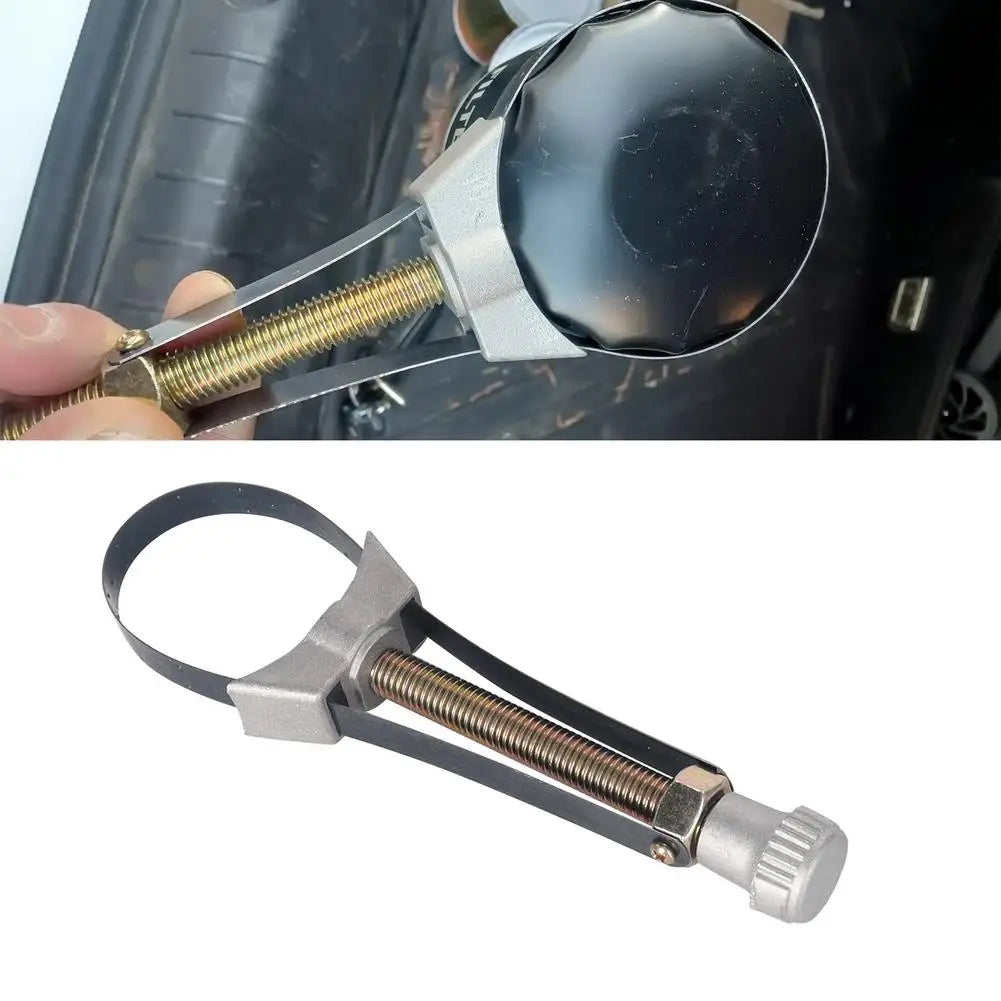 Car Oil Filter Removal Tool Adjustable 60mm to120mm Diameter Adjustable  Hand Tools Steel Strap Wrench