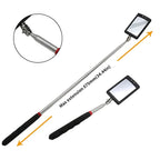 Car 360 Swivel Telescoping LED Light Flexible Inspection Mirror for Extra View Square Car Inspection Repair Tool Detection Lens CM World