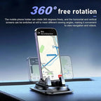 Car Phone Mount Anti Slip Silicone Dashboard Phone Holder 360-Degree Free Rotation Universal Head-Up Navigation Holder