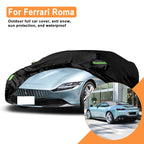 Full Car Cover for Ferrari Roma Outdoor Use - Waterproof Snowproof Sunshade, Winter & Summer Auto Protection Accessories CM World