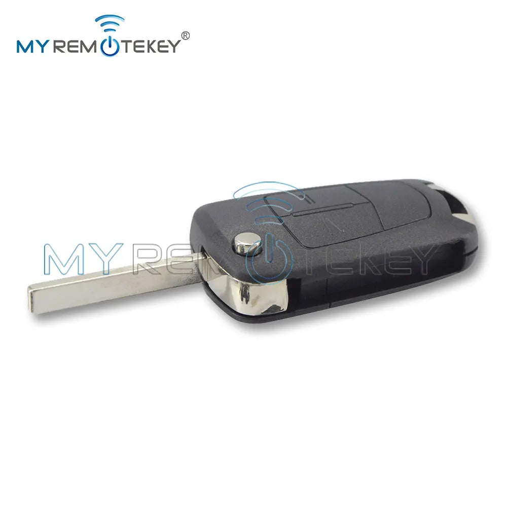 REMTEKEY Flip Key shell Case 2 Button HU100 for Vauxhall Opel Corsa D Astra H Vectra C Zafira 2005 2006 2007 2008 2009 CM World