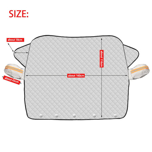 1Pc Car Windshield Snow Anti-UV Shield for Winter Car Cover Front Window Anti Ice Frost Outdoor Protection Car Cover CM World