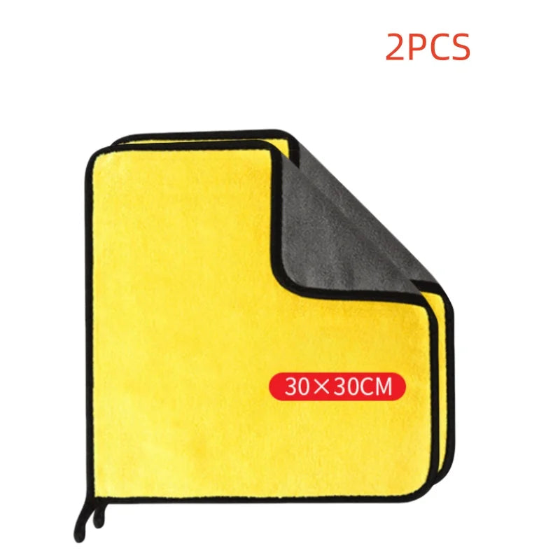 1/2/6PCS Car cleaning towels, car washing and drying cloths, microfiber towels, care face cloths, car beauty accessories CM World