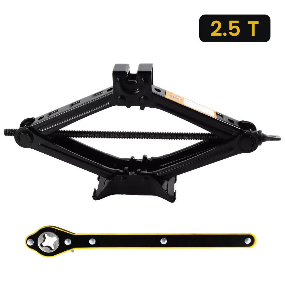2.5T 1.5T car jacks 2 in 1 Manual Lift Jack Car Repair Tool Lifting Tool with Labor-saving Ratchet Wrench Foldable Jack for Car CM World