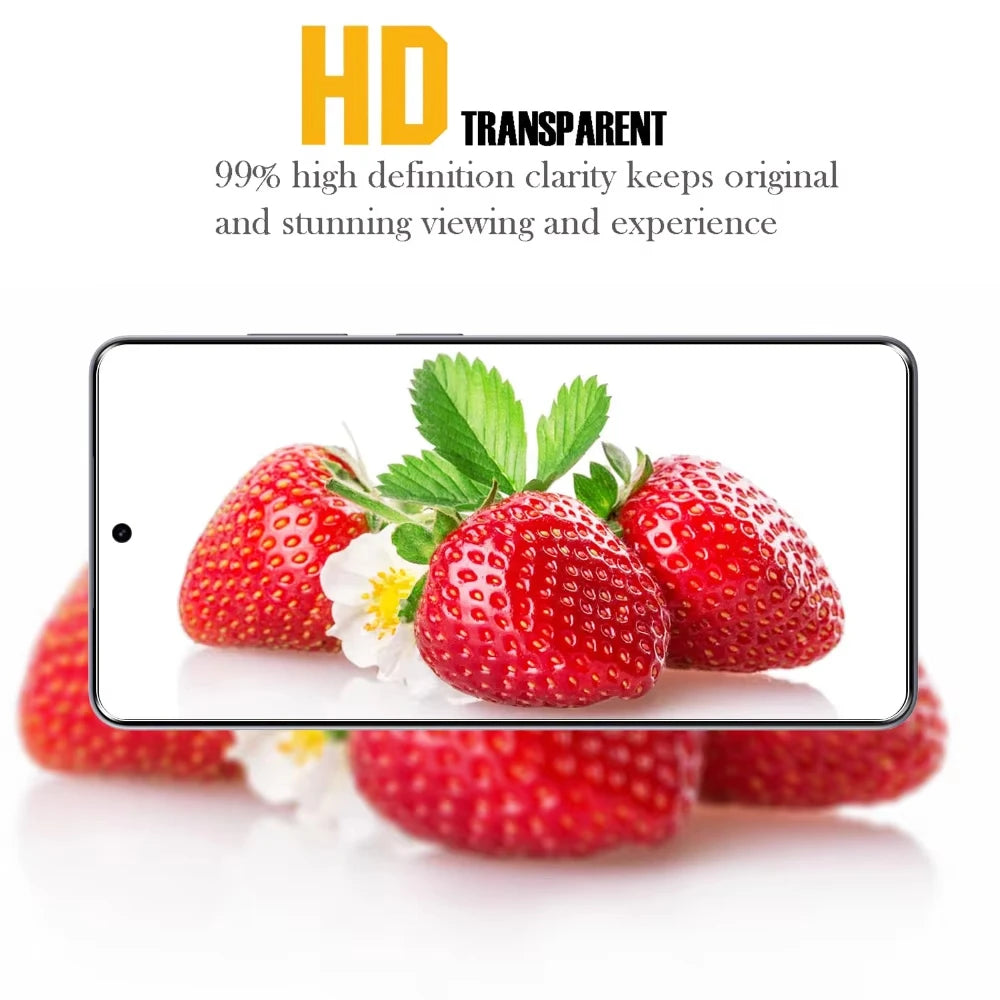 4PCS Fingerprint Unlock Screen Protector For Samsung S26 Ultra S25 S24 Ultra S23 S22 S21 Plus Screen Protective Tempered Glass