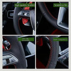 Car Steering Wheel Cover For Opel Astra (K) Corsa (E) CrosslandX GrandlandX Insignia Customized Steering Wrap Microfiber Leather CM World