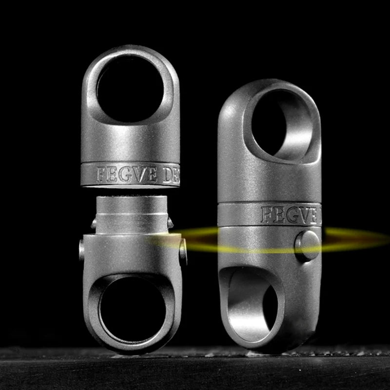 New Titanium Alloy Magnetic Suction Quick Release Keychain Key Ring Men Can Rotate 360° Car Key Chain Push Pull Buckle CM World
