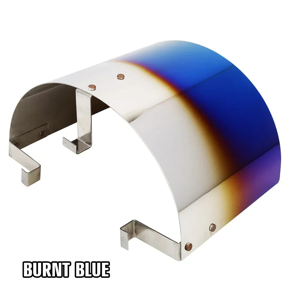 Universal Air Intake Filter Heat Shield Cover Car Cold Cone Sport Air Filter Cover For 2.5" TO 3.5" Cone Filter Neck Heat Shield