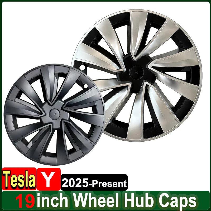 19 inch Wheel Hubcap for Tesla Model Y Juniper 2025 Front Rear Wheel Hup Caps Protect Cover Launch 2026 Exterior Accessories CM World