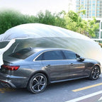 Disposable Clear Car Cover - Universal PE Waterproof Dust Protector Throw-Away Transparent Indoor Auto Body Dustproof Protection Car Mobile World