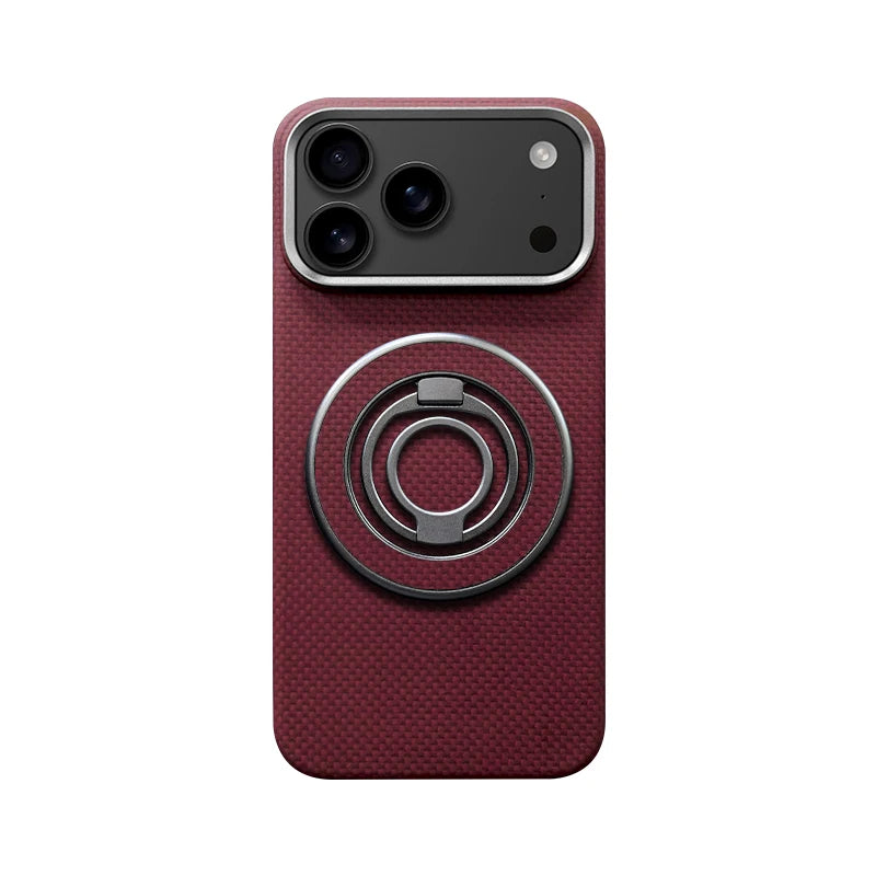 Ultra Slim Real Aramid Kevlar Carbon Fiber Business Case For IPhone 17 Air Pro Max Magnetic Charging Shockproof Protective Cover Car Mobile World