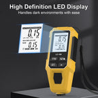 Portable Digital Coating Thickness Gauge LCD Display, Accurate 0.1mm Measurement for Car Boat Metal Foil Furniture, ABS Material CM World