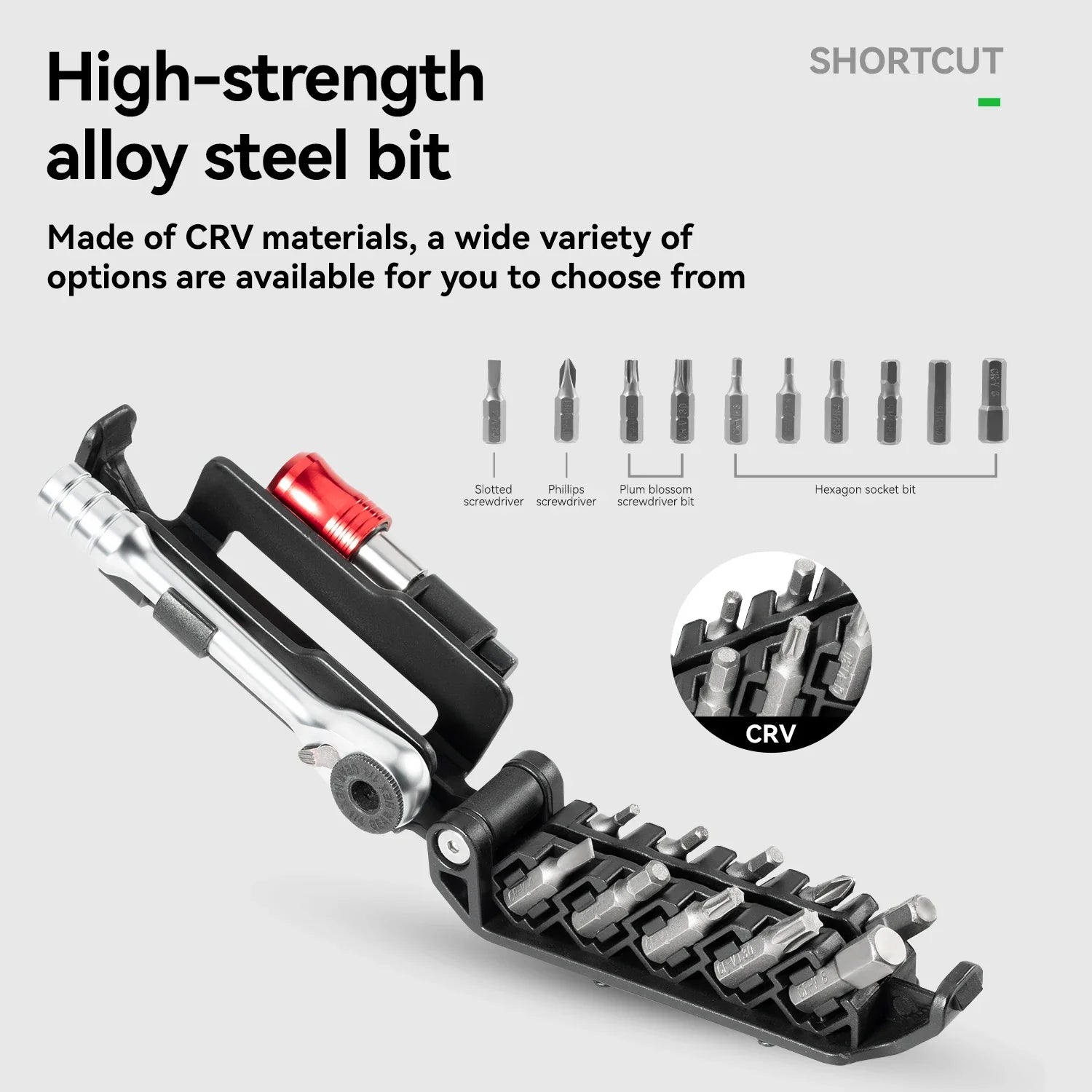 ROCKBROS Bike Repair Tools Multifunctional Ratchet Wrench Set Compact Folding Combination Aluminum Bicycle Ratchet Tool Set CM World