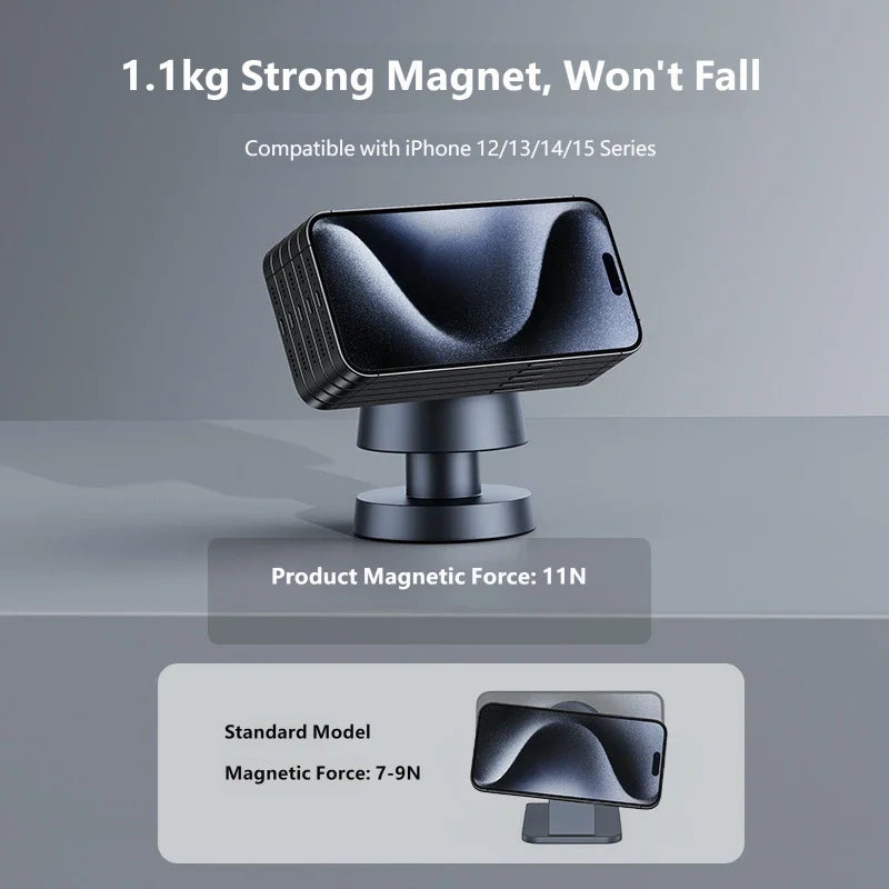 Magnetic Wireless Charging Station 15W Fast Charging Night Light Stand for iPhone Magsafe 17-12 MagSafe, Apple Watch, AirPods
