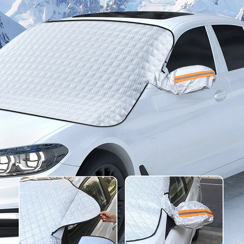 1Pc Car Windshield Snow Anti-UV Shield for Winter Car Cover Front Window Anti Ice Frost Outdoor Protection Car Cover CM World