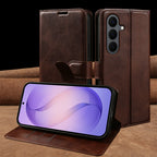 Phone Leather Case For Samsung Galaxy S26 Plus S25 S24 FE S23 S22 S21 Ultra A55 A26 A36 A16 M36 A27 A37 A57 A17 Flip Case Cover