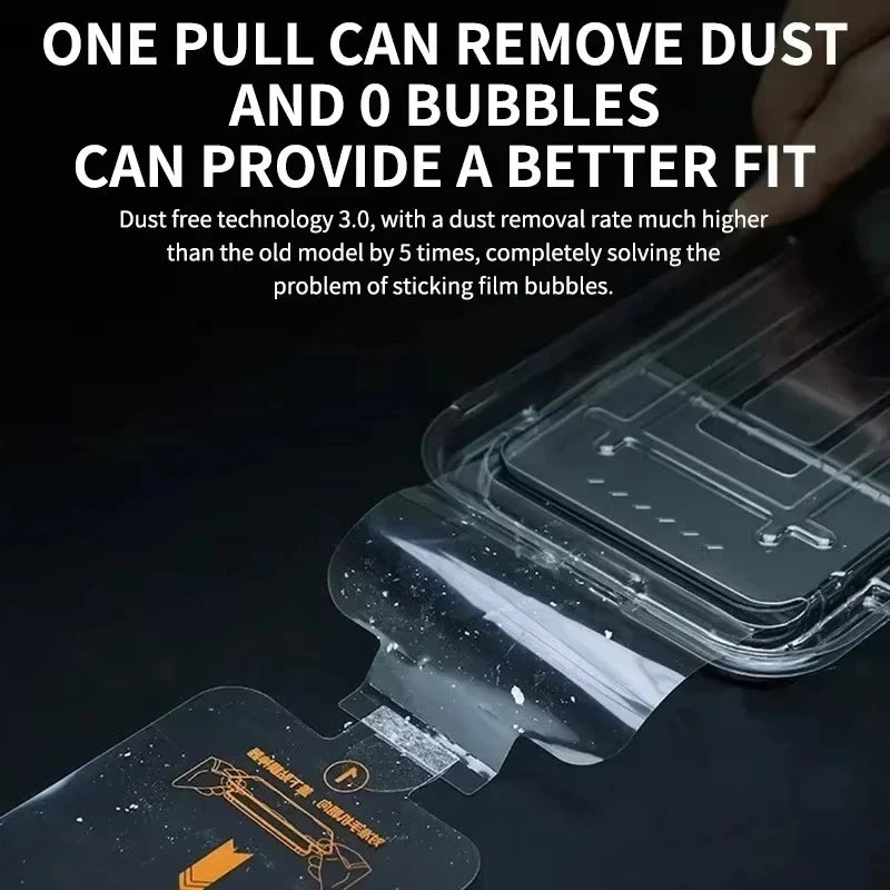 Oleophobic Coating Dust Free Screen Protector For iPhone 17 Pro Max 16 15 13 11 12 14 Pro Max SE 7 8 XR Easy Installation Glass Car Mobile World