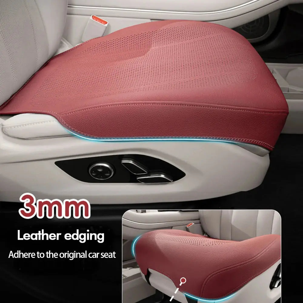 Universal Car Seat Cushion Leather Breathable Hole Summer Car Interior Car Seat Cover Four Seasons Automotive Parts Car Mobile World