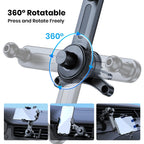 TOPK Air Vent Phone Holder for Car Extended Metal Hook Gravity Mount 360 Rotating Cell Phone Support for iPhone Samsung Xiaomi