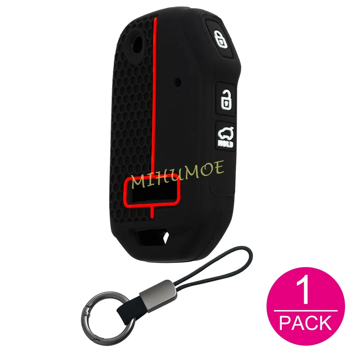 Car 3 Buttons Flip Key Case Cover ShellFor 2019-2025 Kia Ceed K3 K8 Sportage Soul Niro Seltos LX Cerato Picanto Silicone CM World