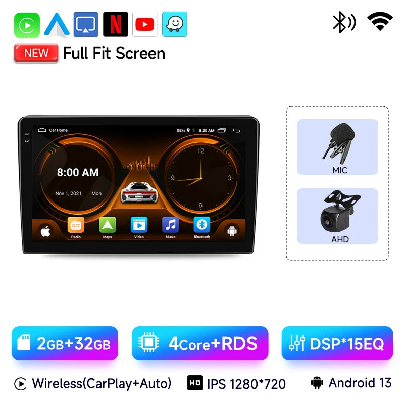 Car Radio 2 Din Stereo For Citroen Berlingo B9 Peugeot Partner 2008-2019 Android Auto Multimedia Player 4G WIFI Carplay GPS Navi CM World