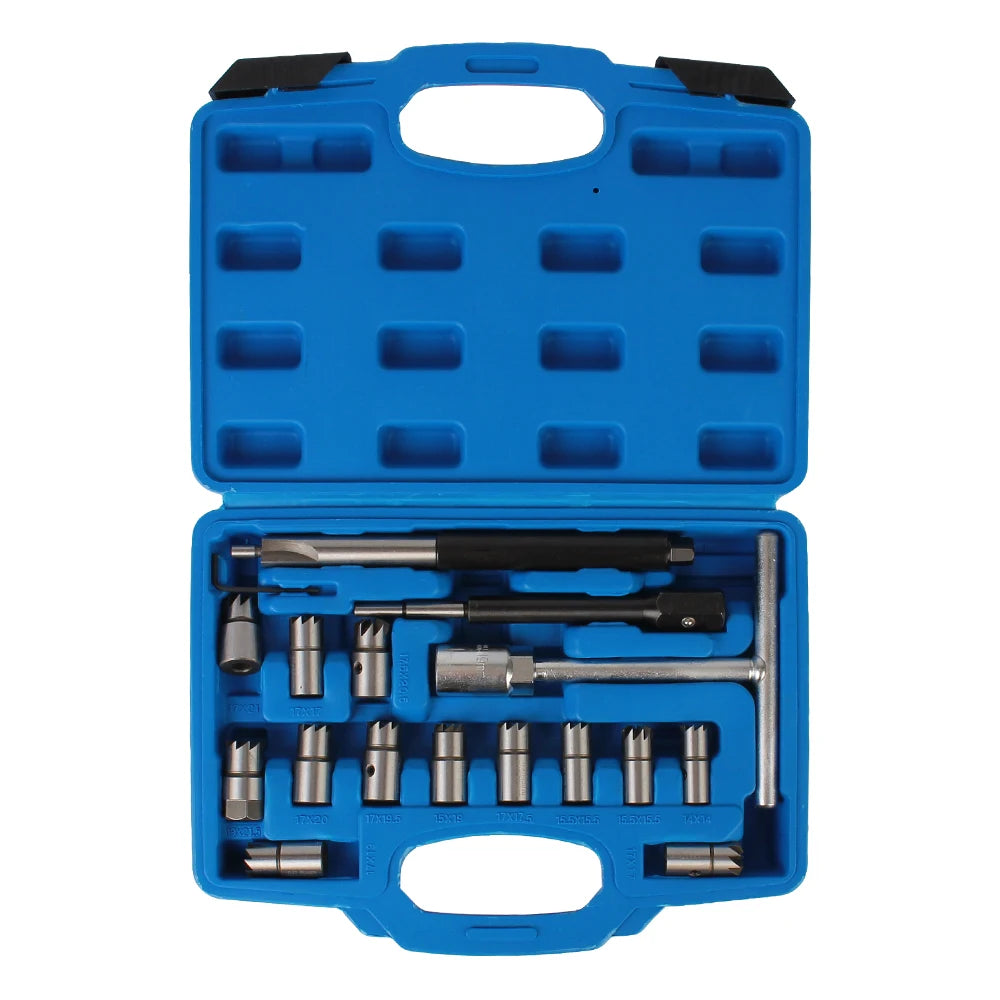 Car Diesel Injector Seat Cutter Set Oil Nozzle Reamer Carbon Remover Clean Kit Auto Repair Tool Automotive Accessories Universal CM World