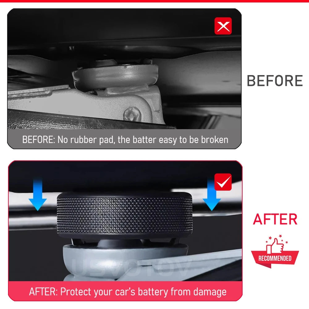 Lifting Jack Pads for Tesla Model 3/S/X/Y Upgrade Sturdy Rubber Lift Pucks Floor Adapters Protects Battery & Chassis Accessories